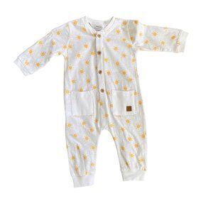 NWT Mayoral Summer Sun Print Body Suit With Pockets Romper 2-4 Months